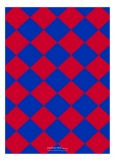 Red and Blue Checkerboard