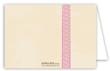 Baby Girl Bow Folded Note Card