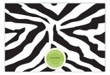 Black Zebra Flat Note Card