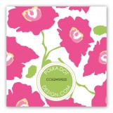Bright Pink Poppies Gift Tag