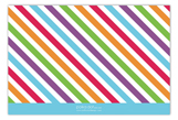 Bright Stripes Flat Note Card