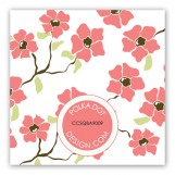 Coral Poppies Gift Tag