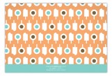 Dreamsicle Summer Pops Flat Note Card
