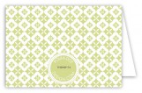 Green Pure Pattern Folded Note Card