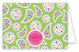 Paisley Pop Folded Note Card