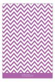 Crazy About Chevron Radiant Orchid Flat Note Card
