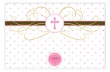 Pink Cross Pendant Photo Card