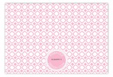 Pink Mod Clover Flat Note Card