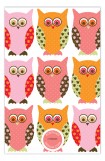 Pink Pattern Owls Invitation
