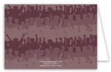 Plum Throw Your Hats Up Note Card