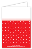 Red Shoe with Red Dots Folded Note Card