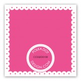 Spring Scalloped Pink Gift Tag