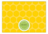 Yellow Flying Floral Enclosure Card