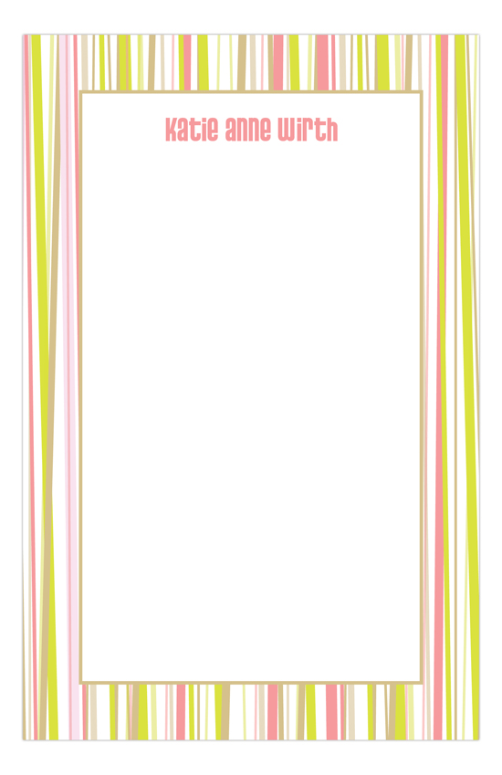 Abstract Stripes Notepad