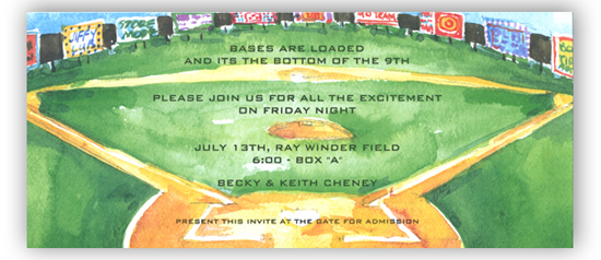 Ball Field Invitation