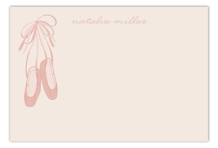 Ballet Shoes Flat Note Card