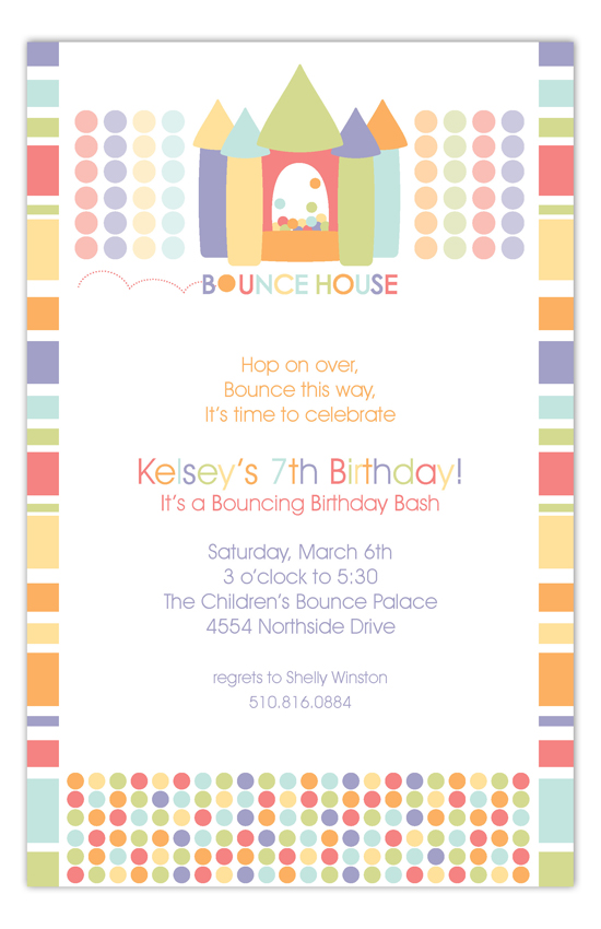 Birthday Pastels Bounce House Party