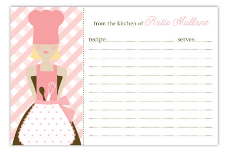 Blond Chef Recipe Card