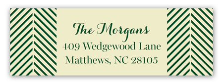 Boughs of Holly Address Label