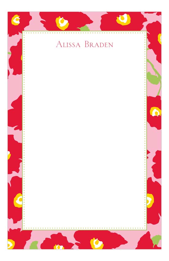Bright Red Notepad