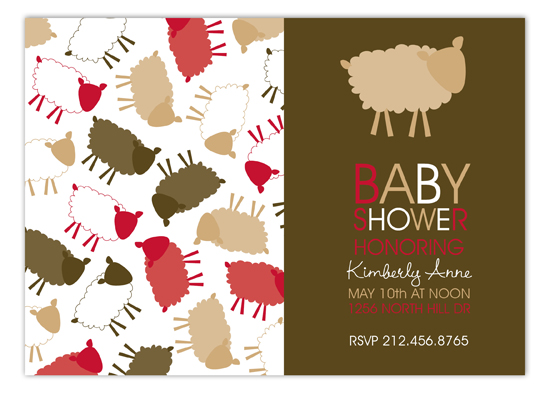 Brown Sheep Celebration Invitation