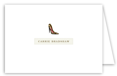 Carrie High Heel Note Card