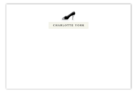 Charlotte High Heel Flat Note Card