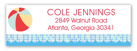 Cool Waves Address Label