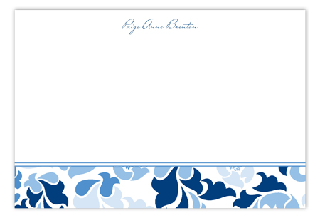 Fancy Fleur Flat Note Card