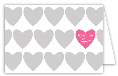 From the Heart Folded Valentine Card