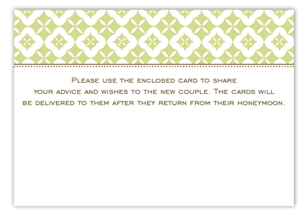 Green Pure Pattern Enclosure Card