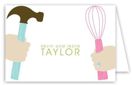 His and Hers Forever Folded Note Card
