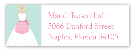 Kiss the Blond Cook Address Label