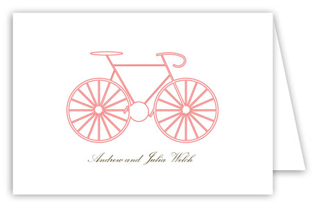 La Bicyclette Folded Note Card