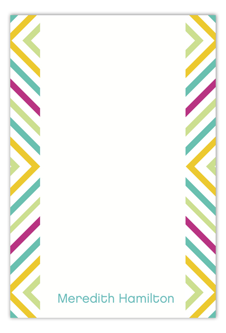 Neon Graphic Sides Flat Note Card