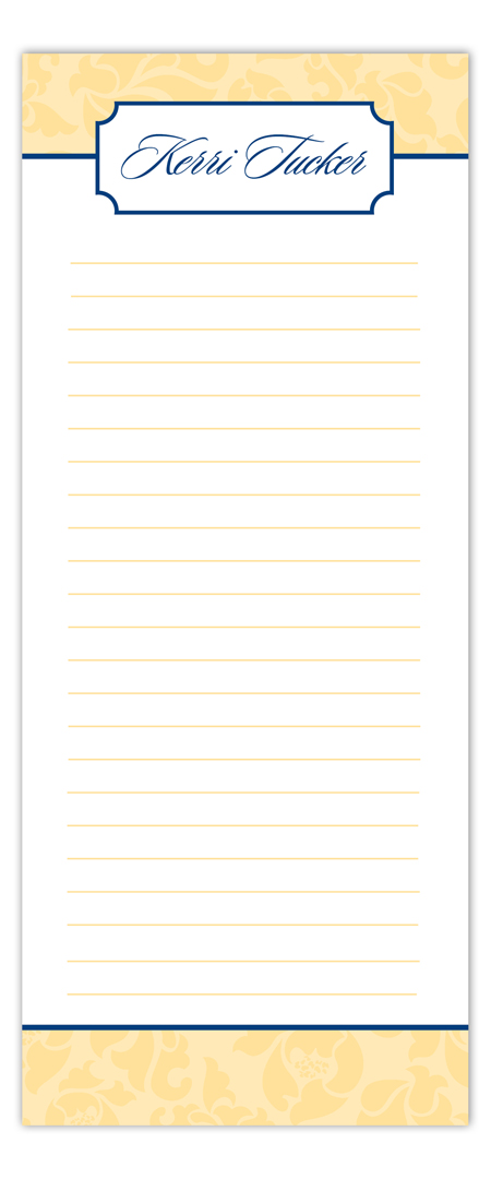 Nested Yellow Notepad