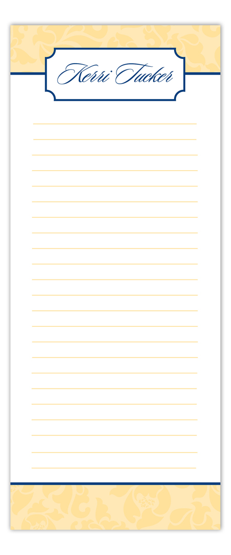 Neutral Yellow Notepad