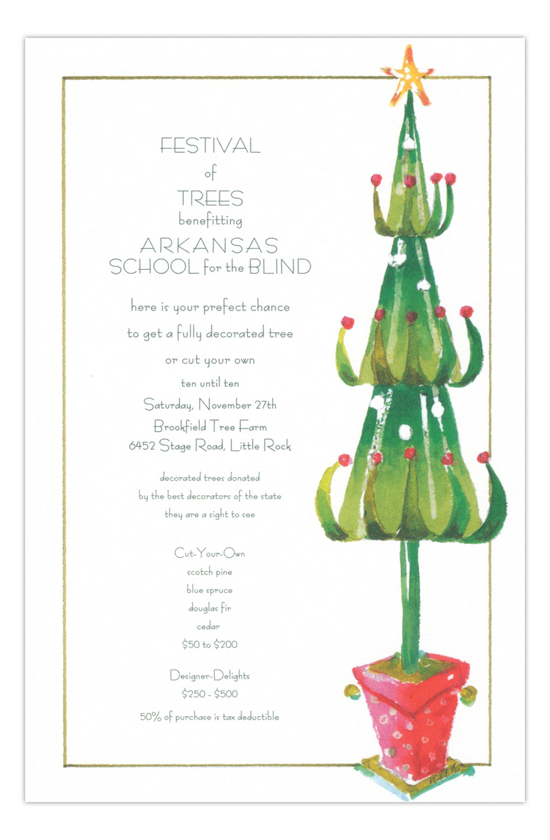Dr Zoous Tree Holiday Party Invitation