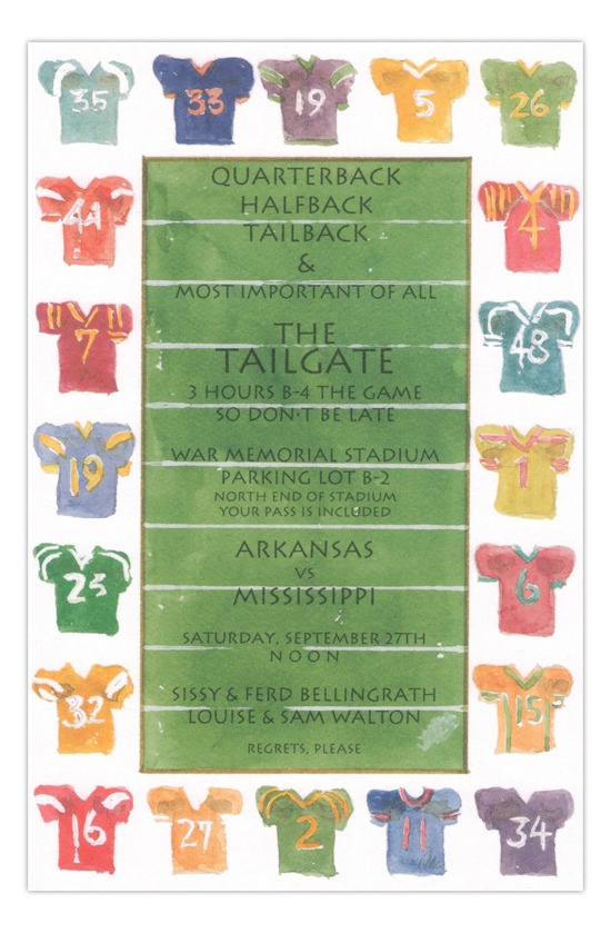 Pick Your Team Football Party Invitation