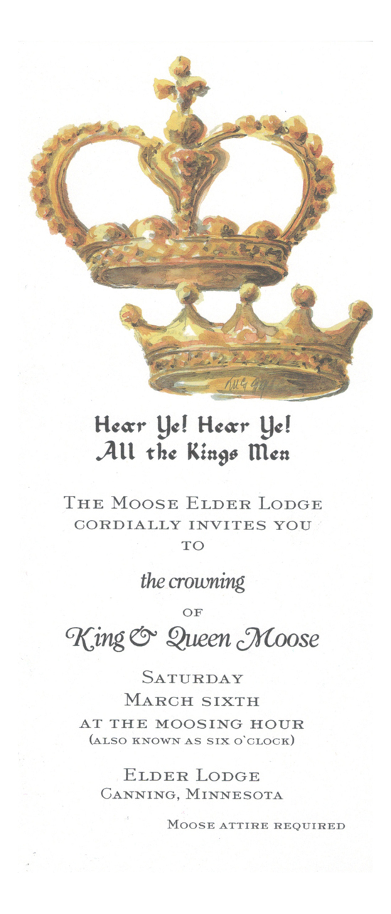 Kings & Queens Crown Invitation