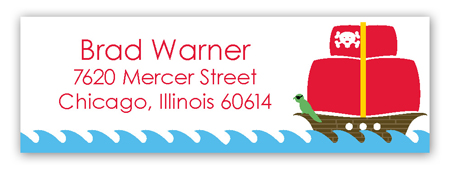 Pirate Party Address Label