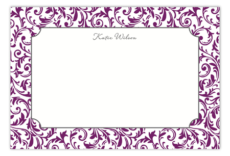Pretty in Purple Flat Note Card