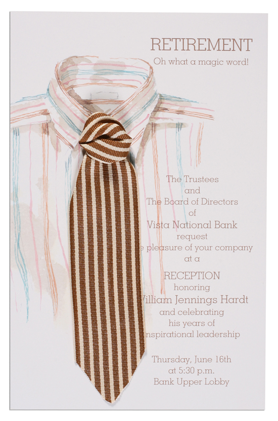 Shirt and Tie Invitation