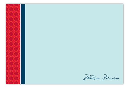The One Hundred Flat Note Card