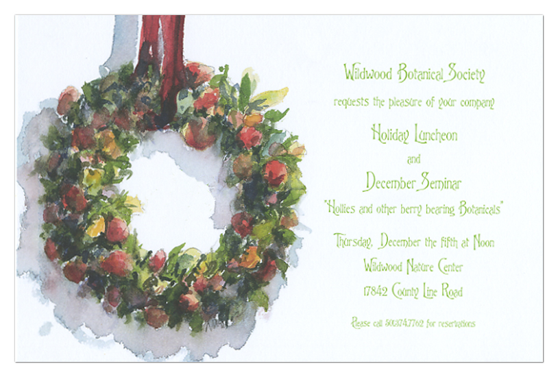 Wreath Invitation
