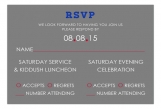 Red and Blue Checkerboard RSVP