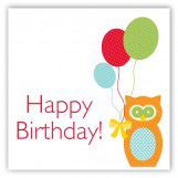 Birthday Owl Gift Tag