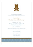 Boy Teddy Bear Icon Invitation