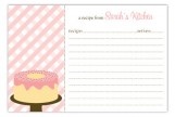 Cake Stand Recipe Card