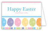 Easter Eggs Folded Note Card